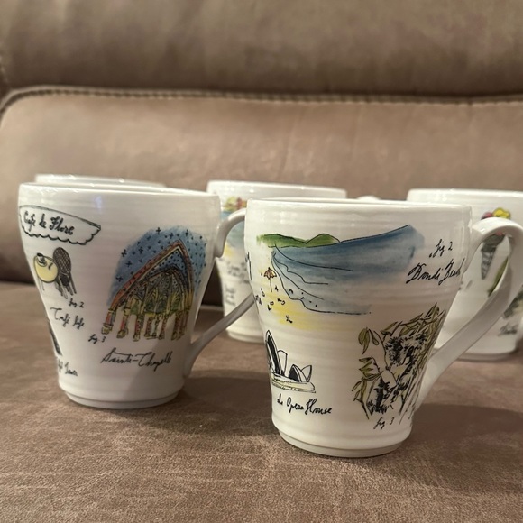 Set of Diva Pyari Linea Carta Illustrated Travel Mugs - Picture 6 of 14